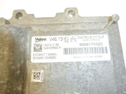 Ohjausyksikkö Valeo V46.13 Citroën Peugeot 9807138880 9691806980 9691682380